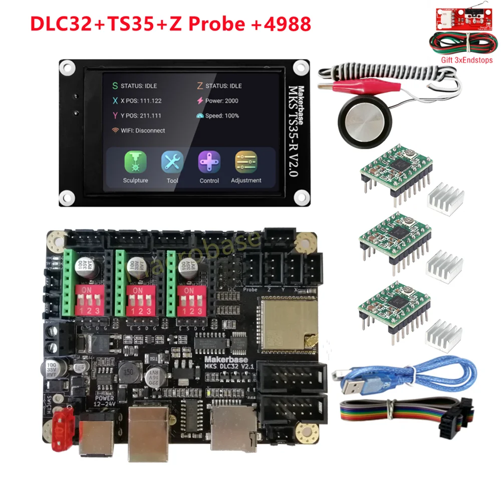MKS DLC32 v2.1 32 bits GRBL offline controller TS35-R LCD display