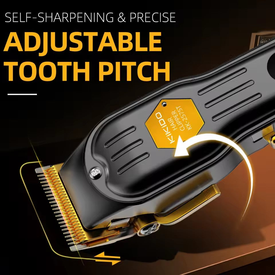 KIKIDO Professional 2 IN 1 Hair Clippers Barber Cutting Machine Rechargeable Shaving Trimmer Cordless Haircut Kits For Men