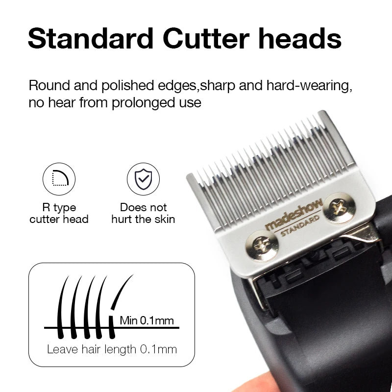 Madeshow M10 Professional Oil Head Bald Hair Clipper Barber Hair Salon Cutter Titanium Plated Ceramic Blade 7000rpm Hair Salon Trimmer