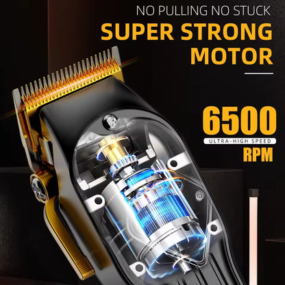 KIKIDO Professional 2 IN 1 Hair Clippers Barber Cutting Machine Rechargeable Shaving Trimmer Cordless Haircut Kits For Men