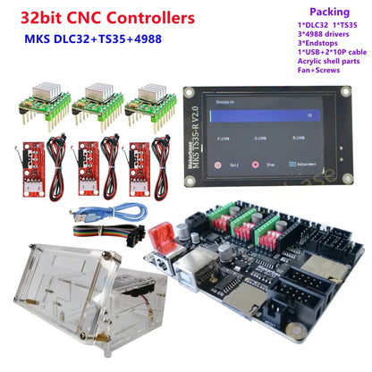 CNC laser machine upgrade set MKS DLC32 TS35 display