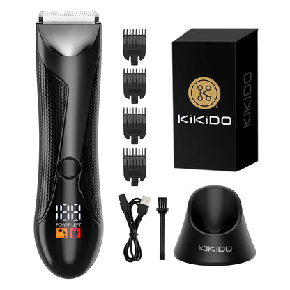 Body Hair Trimmer Machine Hair Clipper IPX6 Waterproof Cordless Men Electric Hair Cutting Bikini Trimmer for Men Groin Women Hair Remover