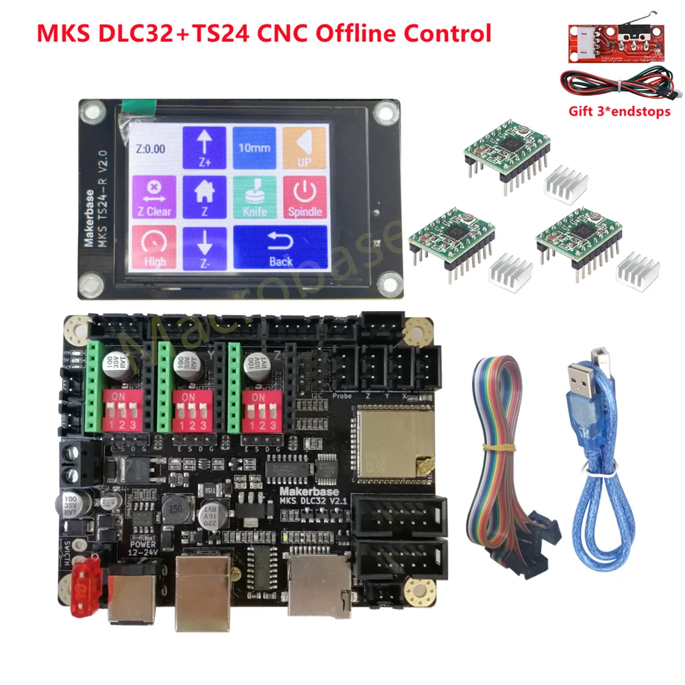 CNC board 32bit controller ESP32 MKS DLC32 offline monitor