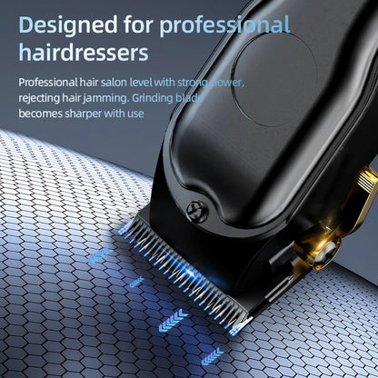 KIKIDO Hair Cutting Machine Professional Barber Clippers Cordless Cutter Machine Hair Digital Display Trimmer For Men Kids