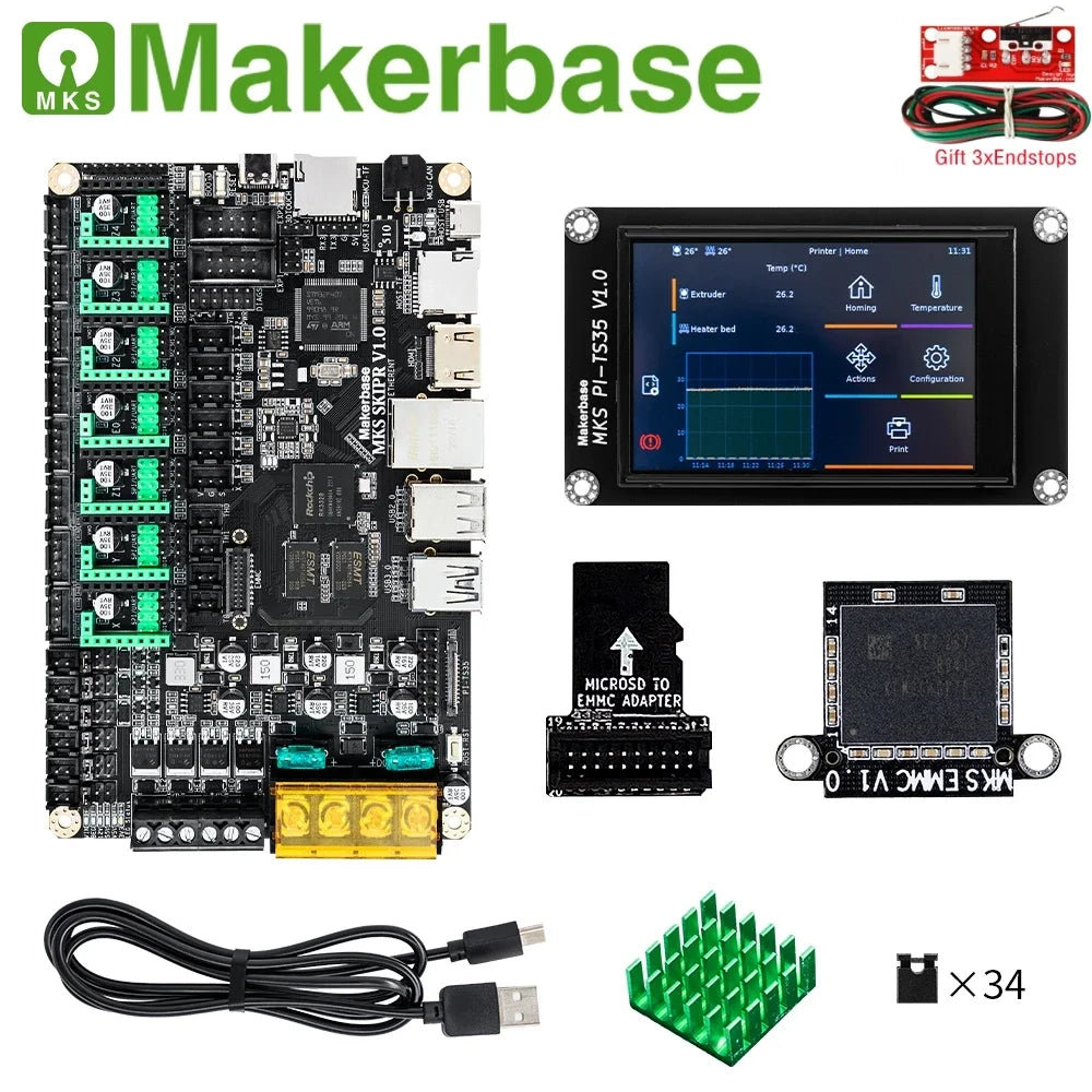 MKS SKIPR motherboard PI-TS35 display EMMC controller