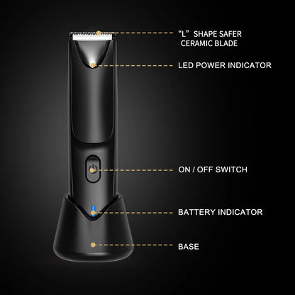 Manscape Groin Hair Trimmer Electric Trimmer for Men Waterproof Ball Trimmer for Pubic Body Chest Grooming Kit