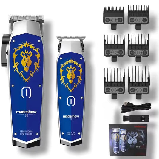 MADESHOW D6 Professional Hair Clippers Set for Barber High Quality Haircut Kit