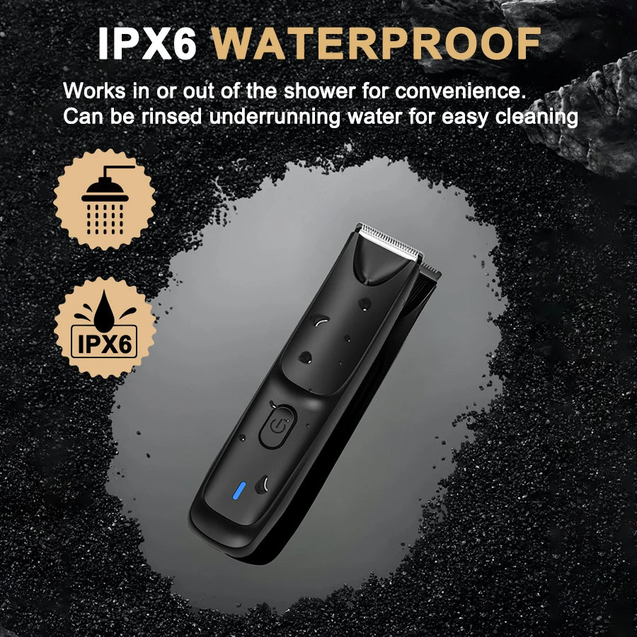 Manscape Groin Hair Trimmer Electric Trimmer for Men Waterproof Ball Trimmer for Pubic Body Chest Grooming Kit