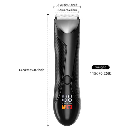 Body Hair Trimmer Machine Hair Clipper IPX6 Waterproof Cordless Men Electric Hair Cutting Bikini Trimmer for Men Groin Women Hair Remover
