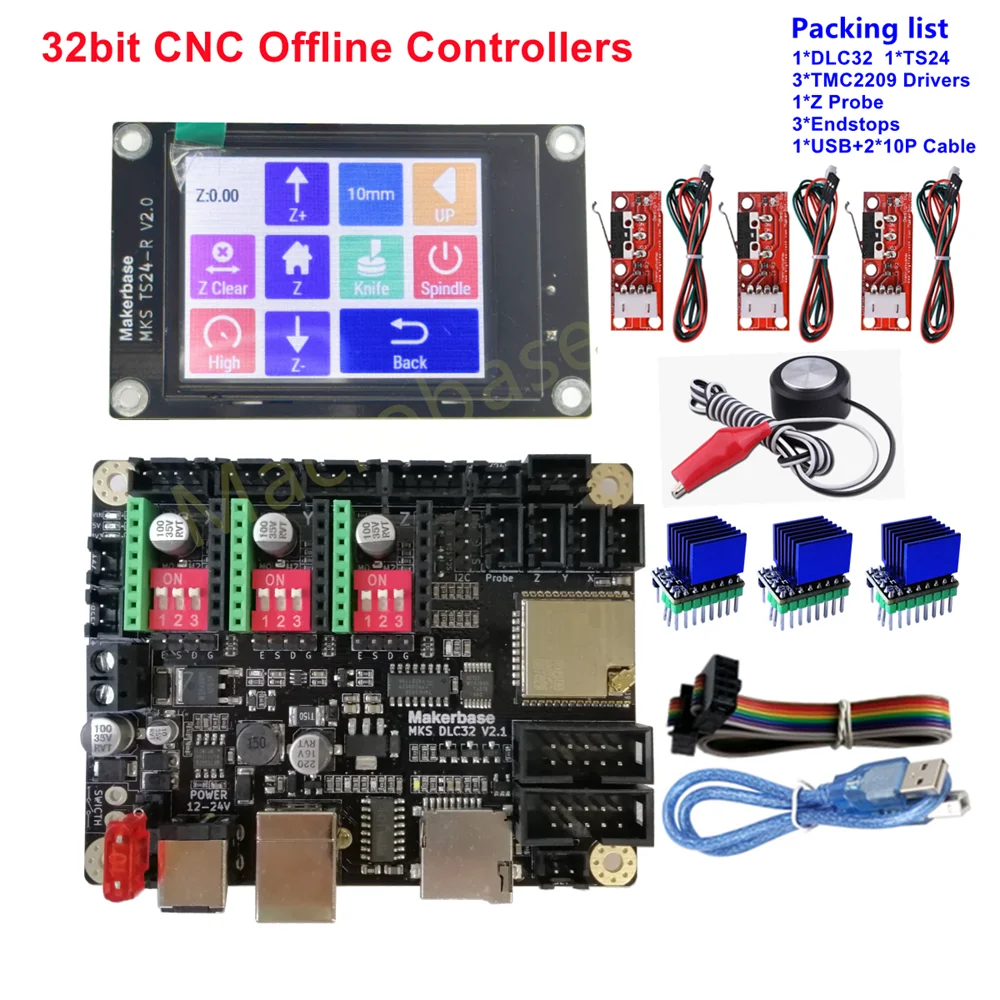 CNC board 32bit controller ESP32 MKS DLC32 offline monitor
