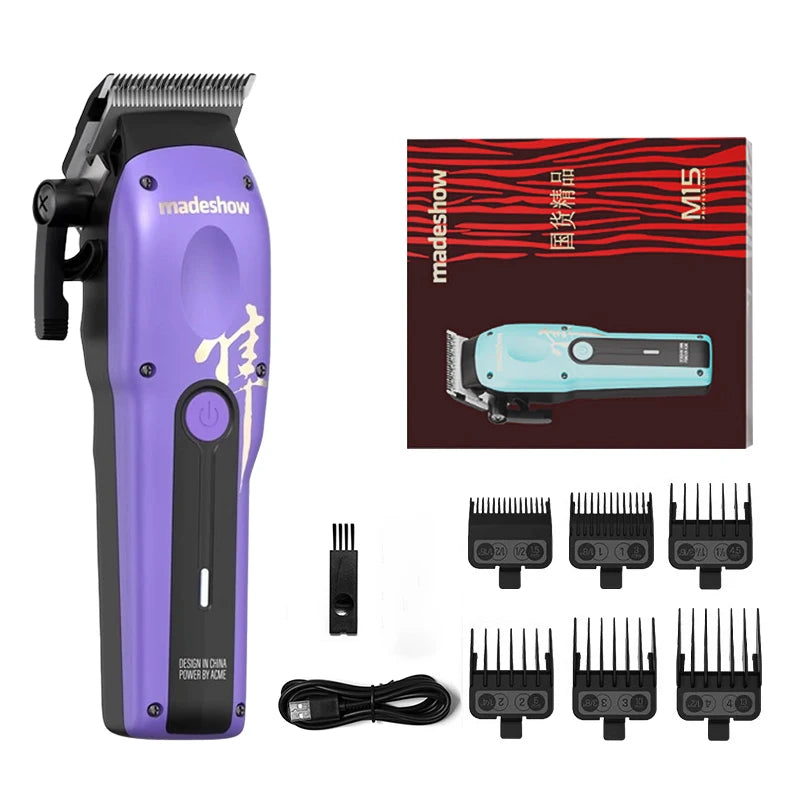 Madeshow M10 Professional Oil Head Bald Hair Clipper Barber Hair Salon Cutter Titanium Plated Ceramic Blade 7000rpm Hair Salon Trimmer