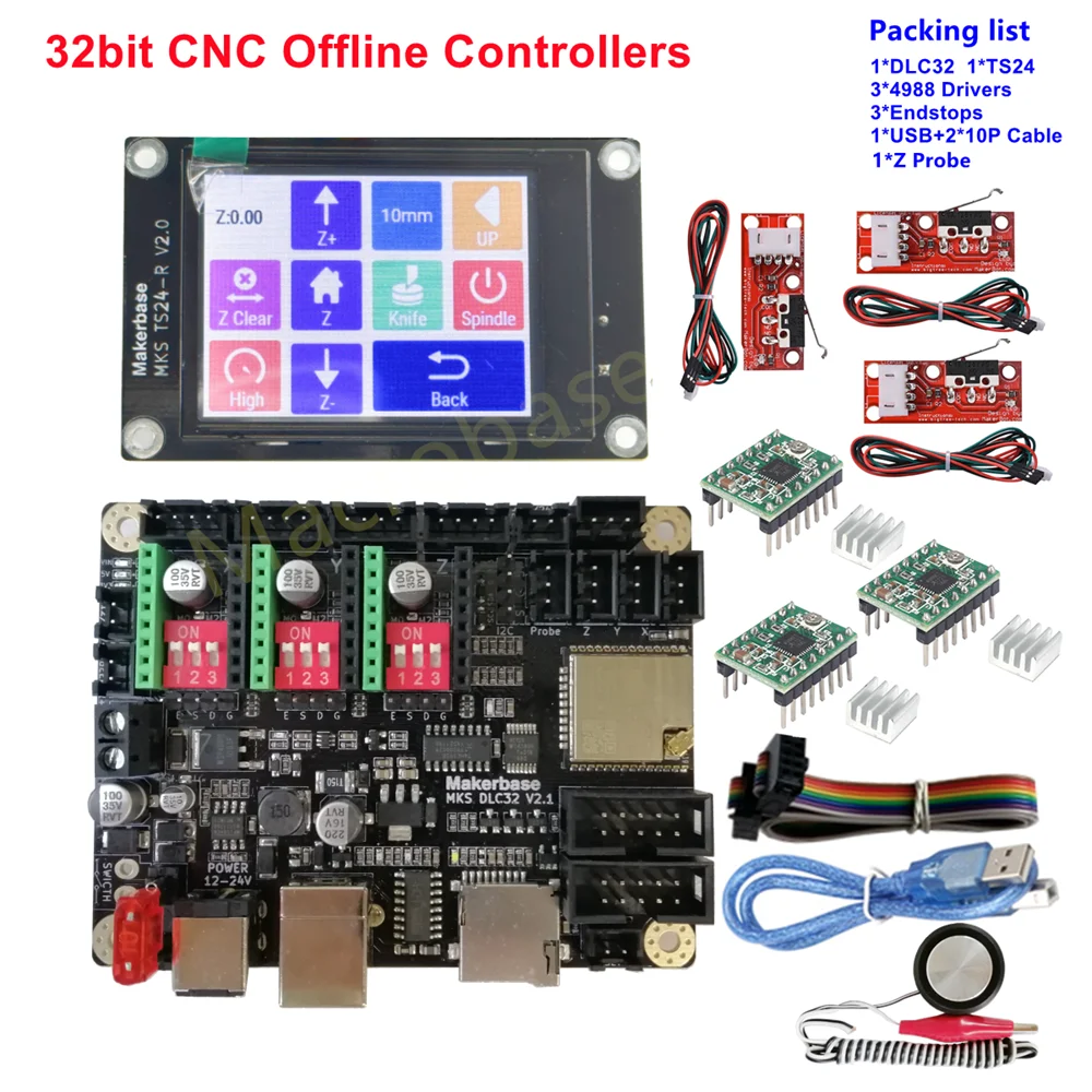 CNC board 32bit controller ESP32 MKS DLC32 offline monitor