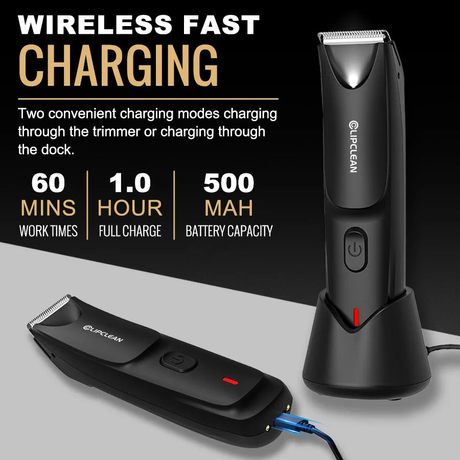 Manscape Groin Hair Trimmer Electric Trimmer for Men Waterproof Ball Trimmer for Pubic Body Chest Grooming Kit