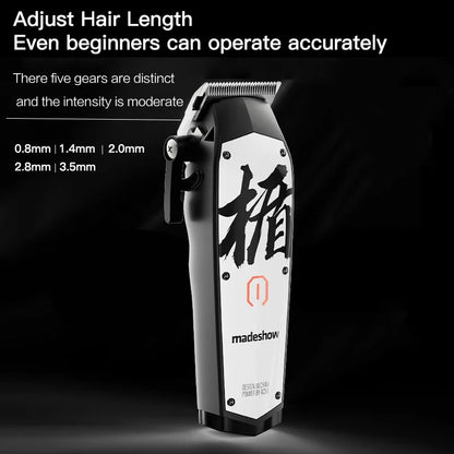 Madeshow M10 Professional Oil Head Bald Hair Clipper Barber Hair Salon Cutter Titanium Plated Ceramic Blade 7000rpm Hair Salon Trimmer