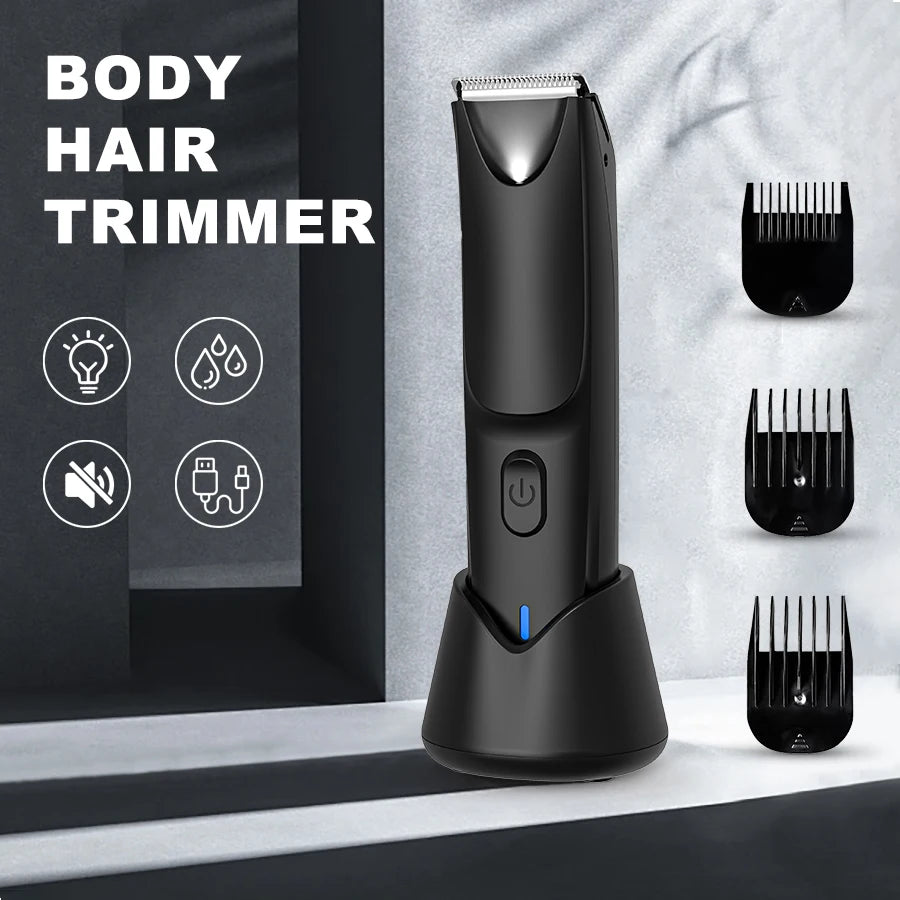 Manscape Groin Hair Trimmer Electric Trimmer for Men Waterproof Ball Trimmer for Pubic Body Chest Grooming Kit