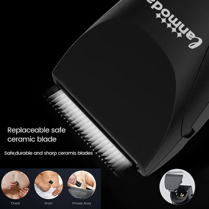 Groin Trimmer for Men Pubic & Body Groomer Electric Bikini Trimmer Hair Manscaper Removal Male Balls Shaver Waterproof